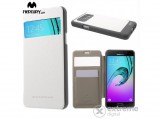Mercurycase Wow Bumper álló bőr tok (textilminta) Samsung Galaxy A5 (SM-A510F)  készülékhez, fehér