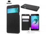 Mercurycase Wow Bumper álló bőr tok (textilminta) Samsung Galaxy A5 (SM-A510F)  készülékhez, fekete