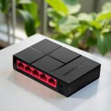 MERCUSYS TP-LINK Mercusys MS105G Asztali Switch, 5 x 10/100/1000 Mbps port, Fekete