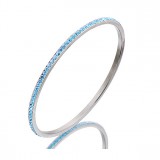 Merev kristály karkötő türkiz