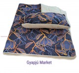 Merino bárány gyapjú / pamut szett (takaró, párna) MAGNÓLIA MINTÁS