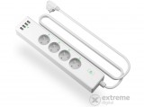 Meross Apple HomeKit Smart Wi-Fi 4xAC+4xUSB hálózati elosztó
