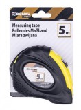 Mérőszalag, 5 m x 19 mm, DONAU Safety, fekete-sárga (D1821535199)