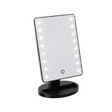 Mery style shop kft 180 fokban forgatható profi sminktükör LED világítással - Fekete