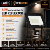 Mery style shop kft 50W mozgásérzékelős LED reflektor