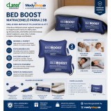 Mery style shop kft Bed Boost matracemelő párna 2 db - kék