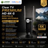Mery style shop kft Clear TV Premium HD 4K-s digitális mini antenna - fekete