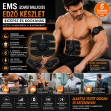 Mery style shop kft EMS izomstimulációs bicepsz és kockahas edző készlet - fekete