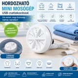 Mery style shop kft Hordozható mini mosógép USB csatlakozással - fehér