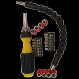 Mery style shop kft Jia Long flexibilis csavarhúzó készlet 28 részes - fekete/sárga (JL-1020)