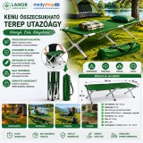 Mery style shop kft Kenu összecsukható terep utazóágy, nyugágy - zöld
