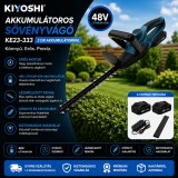 Mery style shop kft Kiyoshi 48V akkumulátoros sövényvágó 2 db akkuval - kék (KE23-333)