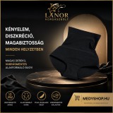 Mery style shop kft Magas derekú alakformáló push up bugyi, Fekete L-es méret