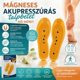 Mery style shop kft Mágneses akupresszúrás talpbetét női méret - sárga