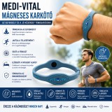Mery style shop kft MEDI-VITAL szilikon mágneses karkötő MS-425 - kék