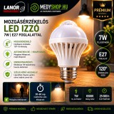 Mery style shop kft Mozgásérzékelős LED izzó 7W E27 foglalattal