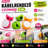 Mery style shop kft MY-929 kábelrendező csomag 6 db - vegyes színű