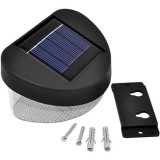 Mery style shop kft Napelemes kültéri LED lámpa falra szerelhető IP44 vízálló 200LM - fekete