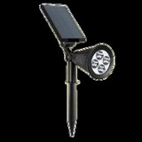 Mery style shop kft Napelemes leszúrható LED kerti lámpa - kerek - fekete