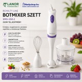 Mery style shop kft Royalty Line SMS-250.2 botmixer habverővel és aprítóval 250W - fehér/lila