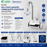 Mery style shop kft RX-002 Fali csatlakozós vízmelegítő csaptelep LED kijelzővel