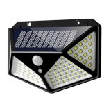 Mery style shop kft SH-102 Napelemes kültéri fali SMD LED lámpa mozgásérzékelővel - fekete