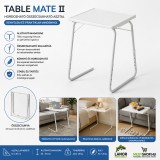 Mery style shop kft Table mate II hordozható összecsukható asztal - fehér