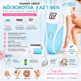 Mery style shop kft Többfunkciós epilátor 3 cserélhető fejjel - kék