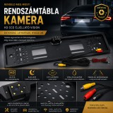 Mery style shop kft Tolatókamerás rendszámtábla keret 170° látószöggel - fekete