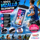 Mery style shop kft Univerzális vízálló telefontok nyakpánttal és kartokkal - átlátszó