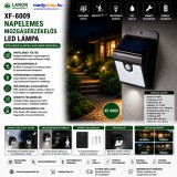 Mery style shop kft XF-6009 napelemes mozgásérzékelős LED lámpa - fekete