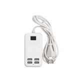 Merystyle 15W hálózati töltő 4xUSB csatlakozással 15W - fehér (15WUSB)