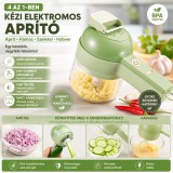 Merystyle 4 az 1-ben kézi elektromos aprító - zöld