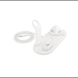 Merystyle 4 az 1-ben multifunkciós töltőállomás iPhone, Apple Watch, AirPods és vezeték nélküli töltésre - fehér (KE23-183)