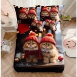 Merystyle 7 részes karácsonyi mintás ágyneműhuzat, KC02 - Választható mintával