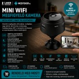 Merystyle A9 vezeték nélküli mini kémkamera WiFi IP kamerával - fekete