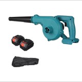 Merystyle Akkumulátoros lombfújó 128 V 2 db akkumulátorral - türkiz (HA1045)