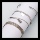 Merystyle Ariana 4 részes karkötő szett - ezüst