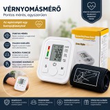 Merystyle Arm Style automata felkaros vérnyomásmérő nagy LCD kijelzővel és memória funkcióval - fehér