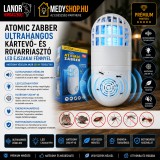 Merystyle Atomic Zabber ultrahangos kártevő- és rovarriasztó LED éjszakai fénnyel 200 m² - fehér