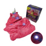 Merystyle Bright-Eyes szuperpuha kapucnis takaró világító szemekkel - Unikornis-Pink