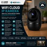 Merystyle Cloud-kamera 1080P WiFi biztonsági kamera felhőmentés funkcióval mozgásérzékeléssel - Fekete