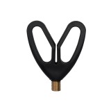 Merystyle CZ V alakú bottartó fej zsinórvezetővel - fekete (CZ7740)