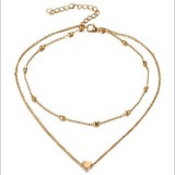 Merystyle Dupla bokalánc szív és gömbök díszítéssel - arany