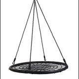 Merystyle Fészekhinta 100 cm átmérővel 150 kg teherbírással - fekete (MS-517)