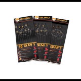 Merystyle GURU QM1 előkötött horog pelletkarikával 10cm (0.19mm) - fekete (GRR116)