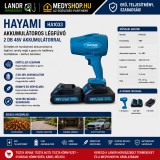 Merystyle Hayami akkumulátoros légfúvó 2 db 48V akkumulátorral - kék (HA1033)