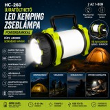 Merystyle HC-260 Újratölthető LED kemping zseblámpa powerbankkal