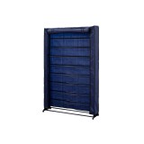 Merystyle Herzberg 9 szintes összehajtható cipőtartó 91x16x139 cm - kék (HG-8077BLU)