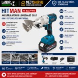 Merystyle HITMAN akkumulátoros lemezvágó olló 68V kefe nélküli motorral, 2 db 10.0Ah akkumulátorral - HT-BL3744Pro